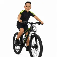 Camisa Ciclismo Infantil Dry Fit Bike MTB Zíper Total 3 Bolsos UV30+