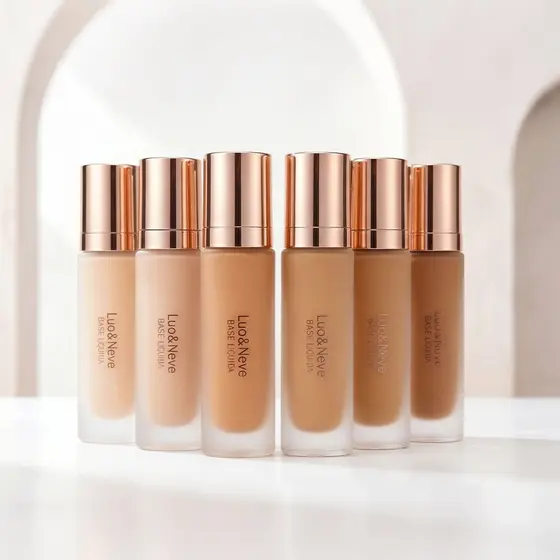 Base Líquida 40ml Cobertura Duradoura Efeito Matte e Natural-Lua&Neve