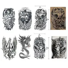 Tatuagem Temporária de Costas Tattoo Fake a Prova D'água Unisex Festa Social Verão Praia Masculino Feminina