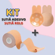 Kit 2 Conjunto para levantar o peito 1 Sutiã Rolo Adesivo + 1 par Sutiã Adesivo Pushup