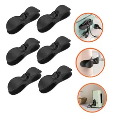 Kit 6 Suporte  Cabo Clipe Universal O Invólucro Cord Organizador Para Cabos De Armazenamento
