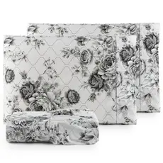 Kit Lençol Queen 1,58mx198mx30cm 3 Peças Algodão Enxovais