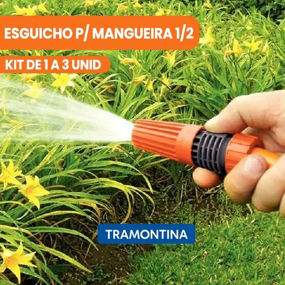 Esguicho para Mangueira 1/2 com Engate Rosqueado Tramontina