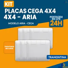 Placa Cega 4x4 Aria Tramontina Acabamento Parede