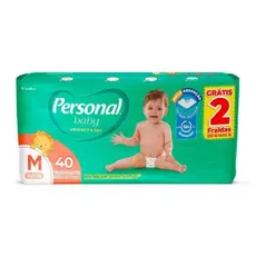 Fralda Personal Baby Mega Pacote Tam: M 40 Unidades De 5kg à 9,5kg