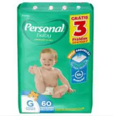 Fralda Personal Baby Hiper pacote G De 8kg à 12,5kg