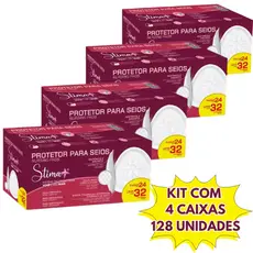 Kit 4 Caixas Absorvente Protetor de Seio Stima+ C/128 UN (Cada CX Com 32 Un) Toque Macio