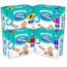 Fraldas Descartáveis Promoção - Infantil Enzzo Baby Hiper Tamanhos P/M/G/XG/SXG - Atacado Barato