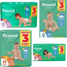 Fralda Personal Baby Hiper pacote M G  XG OU XXG   BARATO
