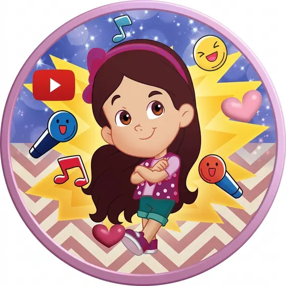 Painel Redondo Maria Clara e JP Vários Modelos Tecido Sublimado Personalizado 50x50cm – Decoração Youtuber Infantil