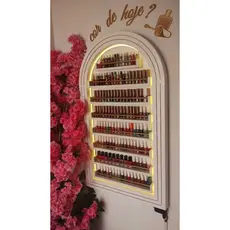 Expositor de Esmaltes com Arco Romano e LED