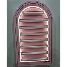 Expositor de esmalte com arco romano Rosa
