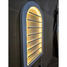Arco romano para salão-Led branco Quente_ Liso