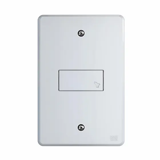 Conjunto 1 Interruptor 4x2 Pulsador Campainha 10A 250v Weg