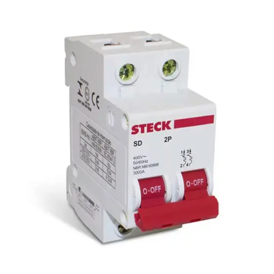 Disjuntor Mini Din Bipolar 40A Curva B 3Ka 230/400V Steck