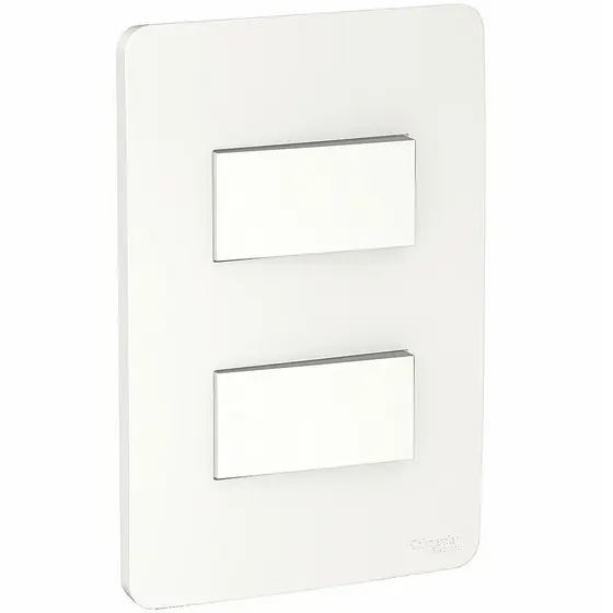 Conjunto 2 Interruptores Simples 10A Branco Orion Schneider