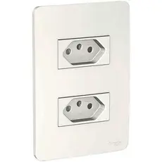 Conjunto 2 Tomadas 3 Pinos 10a 250v Branco Orion Schneider