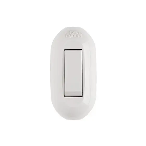 Interruptor Simples Centro Cordao 10A 250Vca Branco Pial