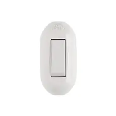 Interruptor Simples Centro Cordao 10A 250Vca Branco Pial