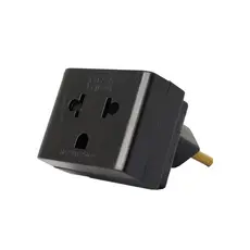 Adaptador Pad Bras Preto 250V 10A 2P+T Nbr14136 Pial