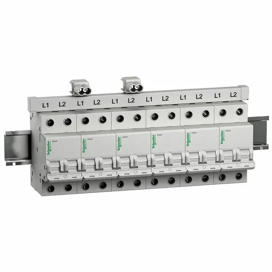 Barramento Fase 1P Pente De Conexao 12 Polos 80a Schneider