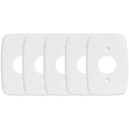 Kit 5 Placas Acabamento 4x2 Para 1 Tomada Redonda Building