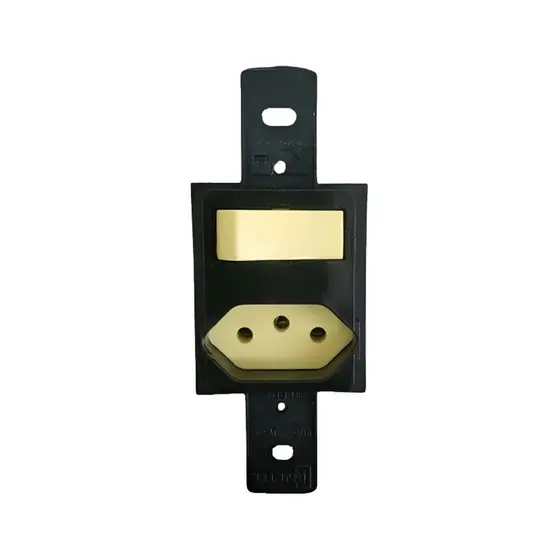  1 Interruptor Simples + 1 Tomada 2P+T 10A 250V S/Placa Weg 