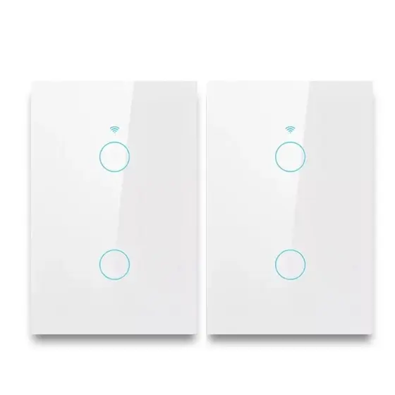 Kit 2 Interruptores Inteligente Smart Wifi 2 Botões 10A Bivolt 4x2 Neo Comando Voz Alexa/Google Avant