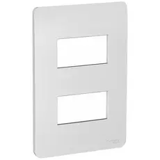 Placa 2 Postos Gamma Orion Silver S730121274 Schneider