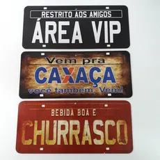 Placa Para Área De Churrasco Decorativa
