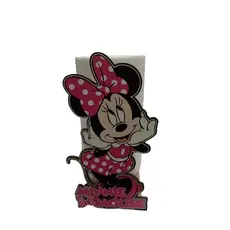 Porta Rolo Papel Toalha da Minnie Rosa em MDF