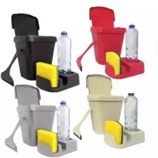 Kit Pia 3 Peças/Porta Detergente /Rodo Pia/Lixeira 4,8 litros