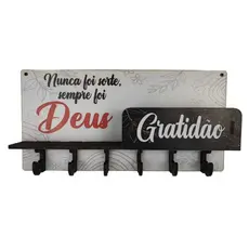 Porta Chave/Carteira em MDF de Parede/Organizador