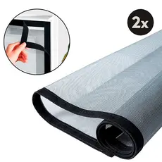 2 Telas Mosquiteiras Para Janela Anti Mosquito Com Velcro