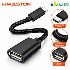 Adaptador OTG Cabo USB 3.0 Para Tipo C Super Rápido 5Gbps Hmaston