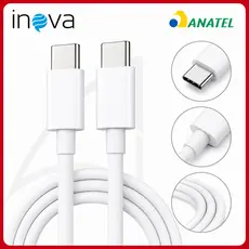 Cabos Tipo C Carregador USB-C 1 e 2 Metros Turbo 20W Original Inova
