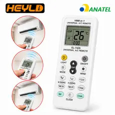 Controle Remoto Universal Ar Condicionado LCD 1000 Marcas Timer