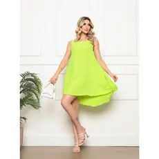 Vestido com Bolso l Poá l Duna liso l Bolso