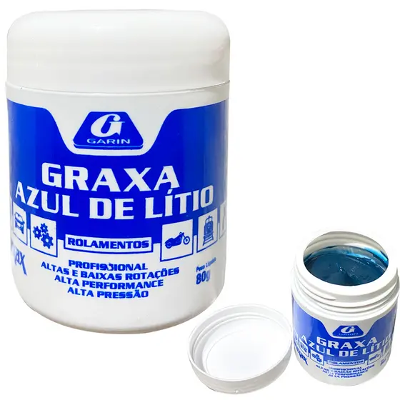 Graxa Azul De Lítio Para Rolamento Profissional Garin 80g