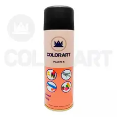 Tinta Spray Preto Fosco Para Plástico Plasti-k Colorart 300ml