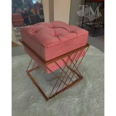 Pufe Puff Banqueta Veludo Quadrada Capitonê D28 / Decoração