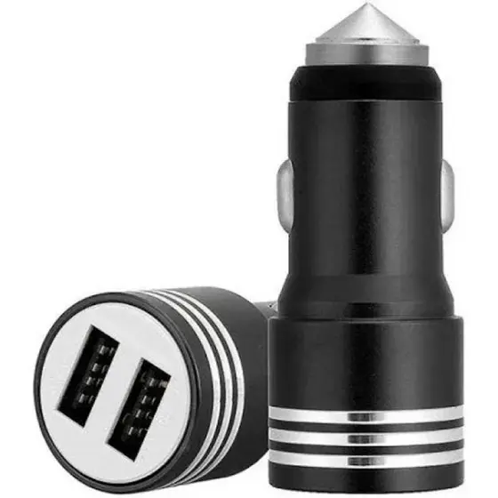 Carregador Celular Veicular Carro Blue Star Fonte 2 Usb Turbo Rápido envio