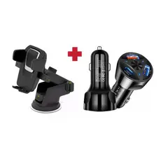 KIT 1 CARREGADOR TURBO + 1 SUPORTE  360 RESISTÊNCIA  PROMOÇÃO