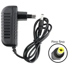 Fonte Carregador Caixa Som  9V/ 3A  Pino Fino Amarelo Maxxi sound lelong Multiuso