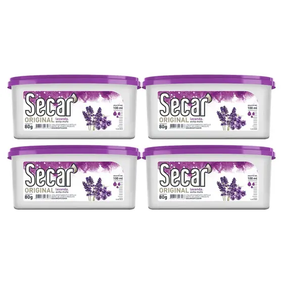 Kit 4un Evita Mofo Secar Original 80g Desumificador