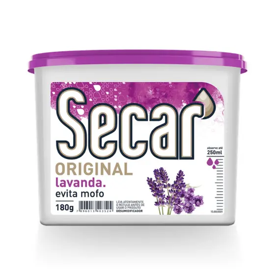 Anti Mofo Secar 180g - Desumidificador Original, Guarda Roupas, Armarios