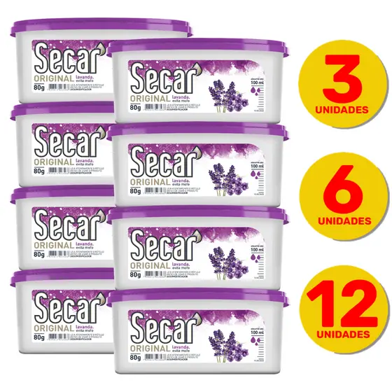 Kit Promocional Anti Mofo Secar 80g Evita Umidade Fungos Cheiro Guarda Gavetas Armários Roupas