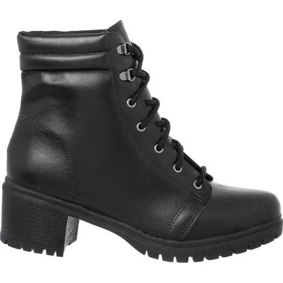 Bota Coturno Feminino Cano Médio Sola Tratorado Confortável Original Blogueira Promoção