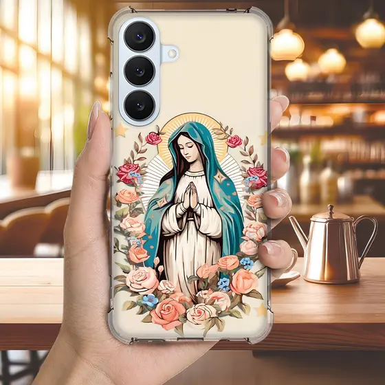 Capa Capinha GALAXY A04E A04 A03 A02 A01 M54 M53 M52 M51 Anti-impacto Personalizada fé NOSSA SENHORA 3414