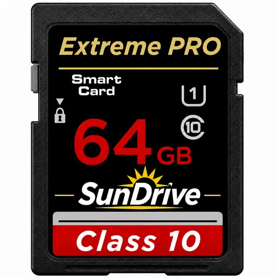 Cartão de Memória SD 64GB Classe 10 Alta Velocidade para Câmeras Digitais e Filmadoras HD